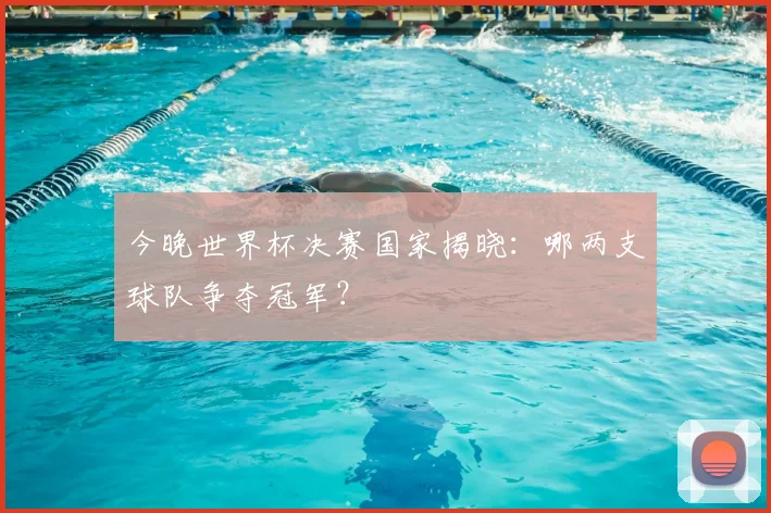 今晚世界杯决赛国家揭晓:哪两支球队争夺冠军?